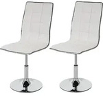 2er-Set Esszimmerstuhl MCW-C41, Stuhl K&uuml;chenstuhl, Kunstleder MVG- wei&szlig; - Wei&szlig;