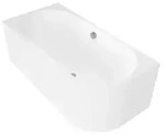 Polysan VIVA L MONOLITH asymmetrische Badewanne 180x75x60cm, wei&szlig; - Wei&szlig;