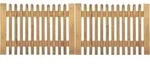 Tor f. Senkrechtzaun 300 x 80 cm Latten 55 mm - Braun