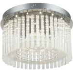 Globo Lighting Deckenleuchte Metall verchromt, Acryl, Glasst&auml;be klar, K5 Kristalle
