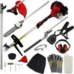 5 in 1 Benzin Multifunktionswerkzeug Garten Kabellos Heckenschere Rasentrimmer