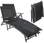 Sunnypillow 2er Set Sonnenliegen klappbar - 150 kg belastbar - Gartenliege aus