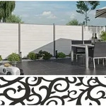 TeJe ECOSTECK-Gitterf&uuml;llung Ranken 20 x 140 x 1800 mm - Grau