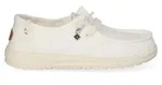 HEYDUDE Wendy Frayed Canvas Damen Halbschuhe Snow White Gr&ouml;&szlig;e 41 - Wei&szlig; - 41