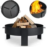Berdsen BD-883 Gartenfeuerstelle mit Sch&uuml;rhaken, 80 cm - Schwarz
