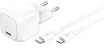 Belkin BOOST Charge USB-C/Light. 30WLad.PD,ws+Kab.WCA008kq1MWH-B5 - Wei&szlig;
