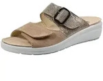 Rohde Damen Pantolette Leder Zierschnalle Druck Wechselfu&szlig;bett Rivella 5727,