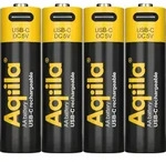 Aqiila 406093, Wiederaufladbarer Akku, AA, Lithium-Ion (Li-Ion), 1,5 V, 4 St&uuml;ck(e),