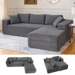 COMHOMASofa Big-Sofa, L-f&ouml;rmige Sofa, Couch Ecksofa, Chaiselongue Schlafsofa...