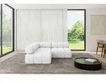 ALTDECOR Modulares Sofa Ecksofa in L-Form - Samaro-L1 - 190x190x70 cm Wei&szlig;