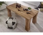 MASSIVMOEBEL24 Esstisch TEAK 200x100x78 natur unbehandelt BASSANO #107