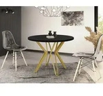 Runder Tisch f&uuml;r das Esszimmer - 100 oder 120 cm Durchmesser - Ausziehbarer...