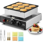 VEVOR Mini-Pfannkuchenmaker kommerzielle Dutch mini Pfannkuchen Maschine, 9 Stk., 76