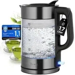 ProfiCook&reg; Wasserkocher Glas | 1,7L | 2200W | Einhandbedienung | 360&deg; Sockel mit