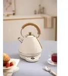 KETTLE RETRO PRO - Elektrischer Wasserkocher 1 L mit Temperaturkontrolle - Silber