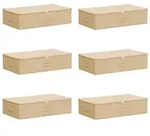 vidaXL Aufbewahrungsbox 6 pcs Creme 70 x 40 x 18 cm Vliesstoff - Creme