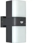 Oktaplex LED Au&szlig;enleuchte mit Bewegungsmelder IP65 2 drehbare Leuchtk&ouml;rper