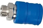 Riegler Sicherheitskupplung NW 7,4, Typ KE, Messing vern., G 1/2 AG