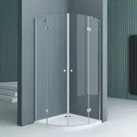doporro Viertelkreisdusche Duschkabine 90x90x190cm Duschabtrennung