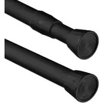 Relaxdays Teleskopstange, 120&ndash;220 cm, Klemmstange f&uuml;r Duschvorhang, Gardine,
