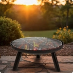Gartenfeuerstelle mit Rost 60 cm Berdsen BD-881