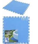 Schaumstoffmatte f&uuml;r Schwimmbad blau 50x50 cm 9 St&uuml;ck