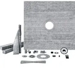 VEVOR Duschschwellen-Set, 1828 x 1828 mm Duschwannen-Set mit 50,8 mm