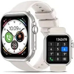 BANLVS Herren Smartwatch 1,85 Zoll AMOLED Fitnessuhr mit Telefonfunktion, 1000mAh