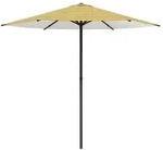 vidaXL Gartensonnenschirm 230 x 230 cm Polyester Rechtwinklig - Gelb