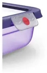 EMSA oneClick Frischhaltedose 0,75 L N12106, Box, Rechteckig, 0,75 l, Violett,