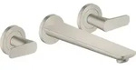 AXOR 49482800 3-Loch Fertigset Wannemisch.Wand UP - Silber