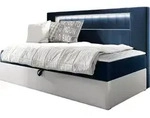 MIRJAN24 Boxspringbett Gold Junior 2 90x200, Einzelbett mit Bonellfederkern,