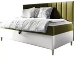 MIRJAN24 Boxspringbett Maja Junior 2 90x200, Einzelbett mit Bonellfederkern,