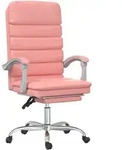 vidaXL B&uuml;rostuhl mit Massagefunktion Rosa Kunstleder - Rosa