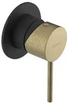 Sapho ULTRASAN Unterputz-Duscharmatur, 1 Weg, Schwarz matt/Gold matt - Gold