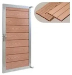 Gartentor 'Segovia' Gartent&uuml;r 180 x 90 cm WPC Holzdekor Braun - Braun