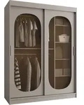 MIRJAN24 Kleiderschrank Bahrajn 150, Schwebet&uuml;renschrank, Garderobe (Farbe:
