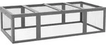 PawHut Hasenstall Kaninchenstall aus Tannenholz Winterfest Hasenk&auml;fig mit T&uuml;r...