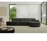ALTDECOR Ecksofa in L-Form MARI-L2-v3 - 328x171x83 cm Schwarz - Corner Sofa Bett
