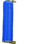 Riegler Spiralschlauch-Kupplung-Set, Standardkuppl., PA, &Oslash; 10x8, 5,0 m