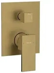Sapho CUBEMIX Unterputz-Duscharmatur, 2 Ausg&auml;nge, Gold matt