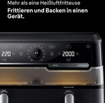 Braun TD 5053I BK, Hei&szlig;luftfritteuse, 10 l, Doppel, Schwarz, Drehregler,