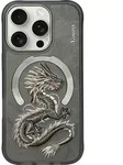 NIMMY Fall DRAGON kompatibel mit MagSafe f&uuml;r IPHONE 16 Pro grau - Grau