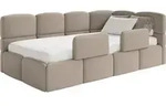 Selsey Cloudy &ndash; Kinderbett 90x200, mit Matratze, Rausfallschutz, Kopfteil...