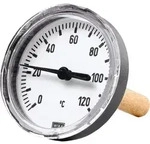 Riegler Bimetallthermometer, G 1/2 hi., Tauchschaftl&auml;nge 100mm &Oslash; 80, bis 60&deg;C