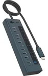 ICY BOX IB-HUB1450-C31, HUB mit 10x USB-C Ports, USB 3.2 Gen 2, 10 Gbit/s, mit 48W