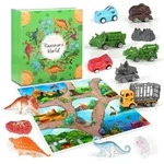 Adventskalender 2025 Weihnachten Dino Christmas Dinosaurier Auto ab 4 Jahren