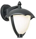 Smarte Au&szlig;enwandleuchte Schwarz mit Opalglas inkl LED IP54 Classica - Schwarz