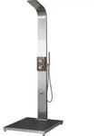 Eichenwald Modell 70 Gartendusche Helena 2.0 mit WPC Plattform Anthrazit - Grau