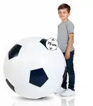 XXL-Fu&szlig;ball aufblasbar 75cm - Gigantischer Spielspa&szlig; f&uuml;r drinnen & drau&szlig;en mit